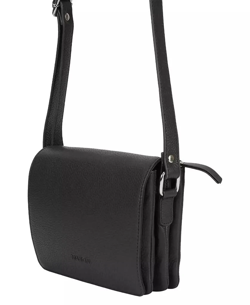 Mancini Leather Goods Pebble Leather Connie Crossbody Handbag 8