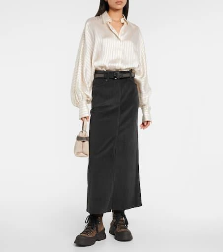 Brunello Cucinelli Cotton corduroy maxi skirt 2
