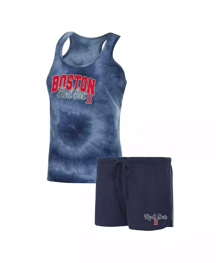 Concepts Sport Women's Navy Boston Red Sox Billboard Racerback Tank Top and Shorts Sleep Set 1