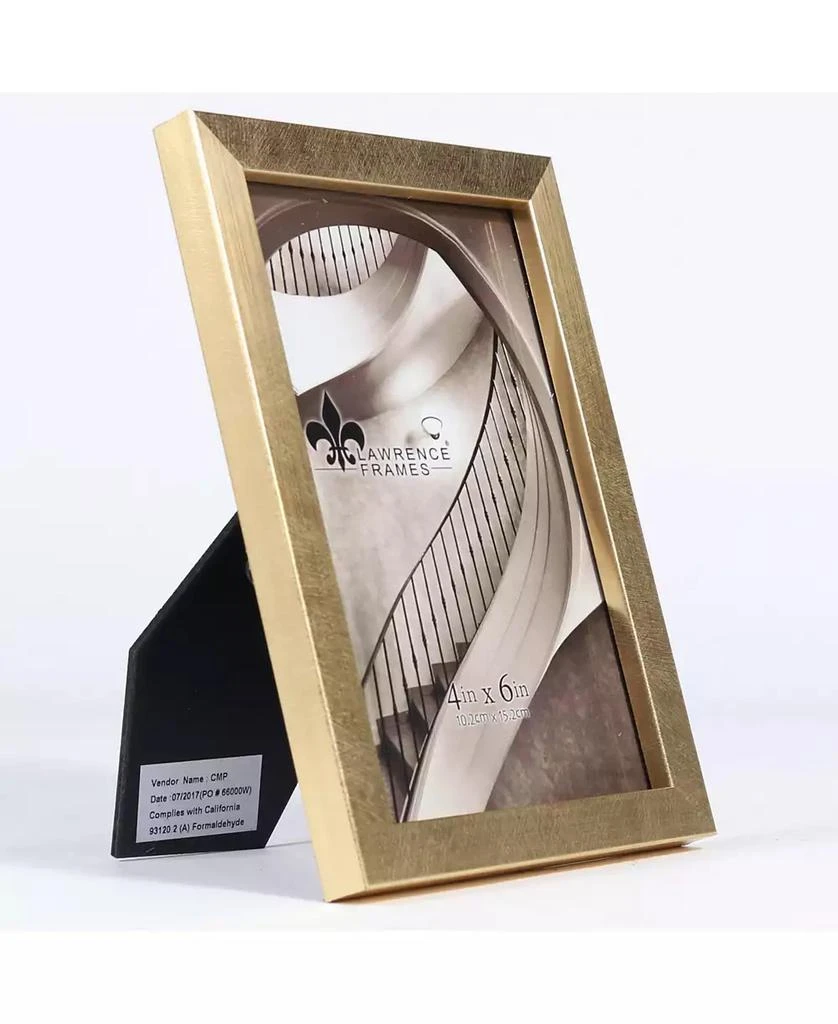Lawrence Frames Chloe Contemporary Gold Picture Frame - 4" x 6" 2