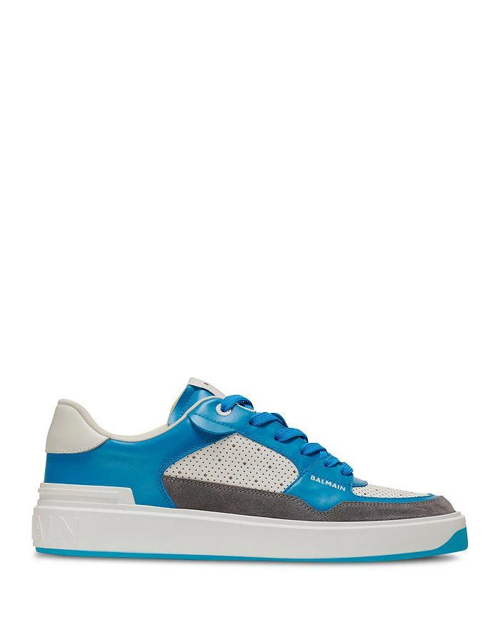 Balmain Men's B Court Flip Leather & Suede Sneaker 1