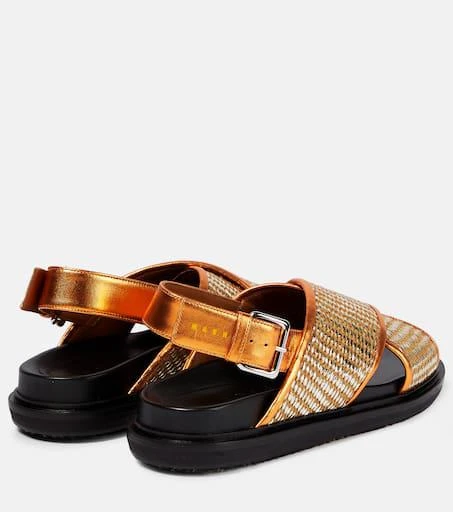 Marni Fussbett leather-trimmed sandals 3