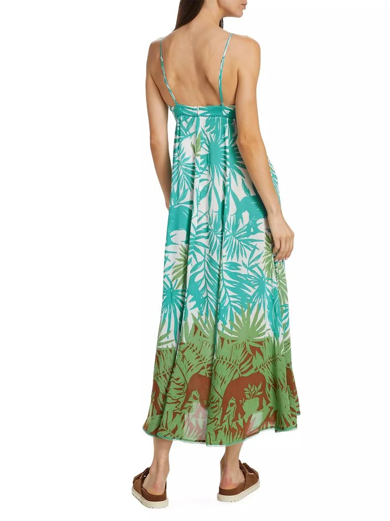 Poupette St Barth Denise Long Floral Slip Dress 5