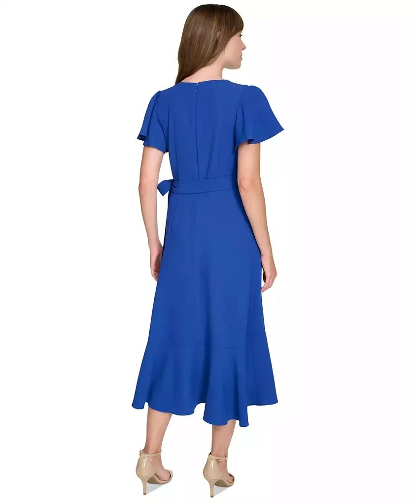 Tommy Hilfiger Women's Flutter-Sleeve Ruffle-Hem Dress 2