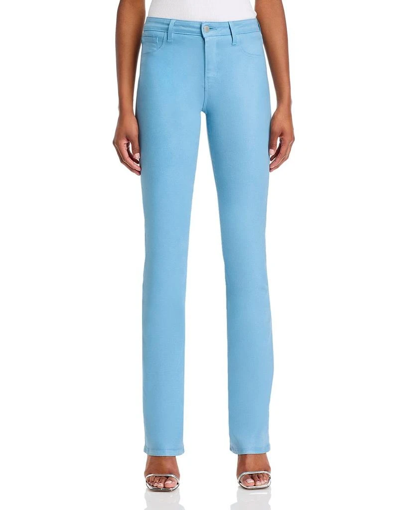 L'Agence Selma High Rise Sleek Baby Bootcut Jeans in Blue Mist 7