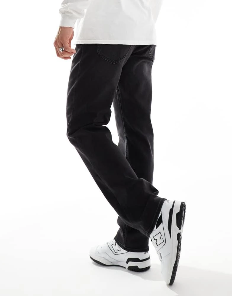 LEE Lee West relaxed straight fit jeans in washed black 3
