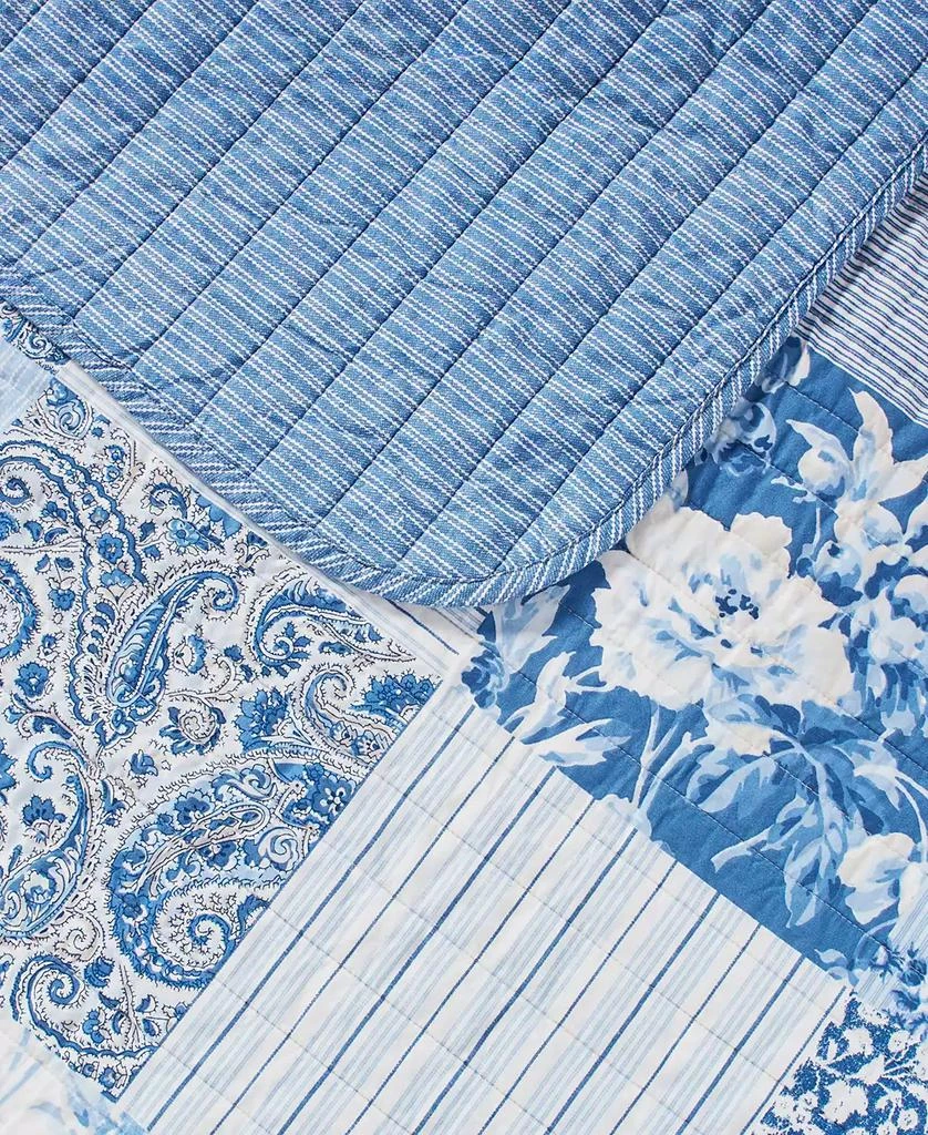Laura Ashley Paisley Patchwork Reversible 2-Pc. Quilt Set 4