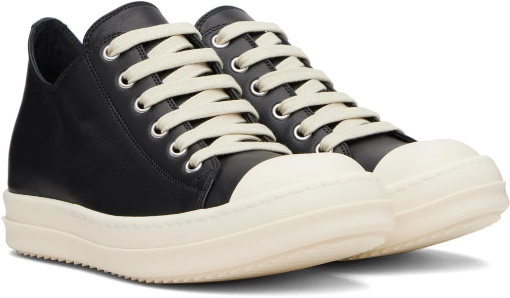 Rick Owens Black Concordians Low Sneaks Sneakers 4