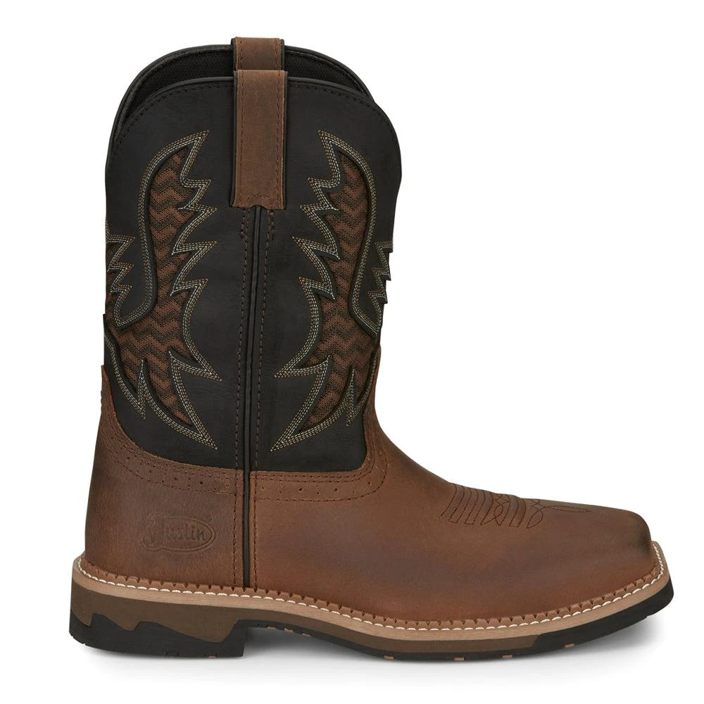 Justin Original Workboots Bolt 11 inch Electrical Hazard Square Toe Work Boots 1