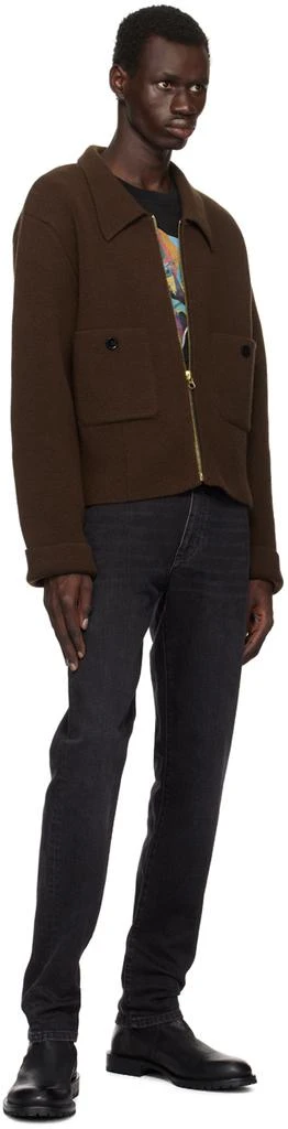 Paul Smith Black Leather Falk Boots 5