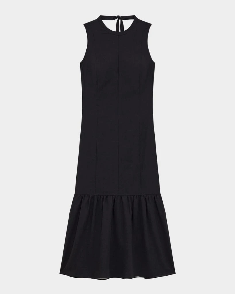 Theory Tiered Lightweight Wool Midi Dress 1