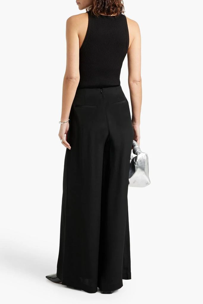 CO Pleated crepe wide-leg pants 3