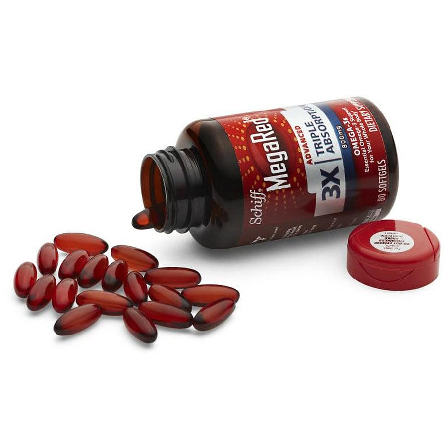 MegaRed Advanced 6X Absorption Softgels, Omega-3 Fish Oil Supplement