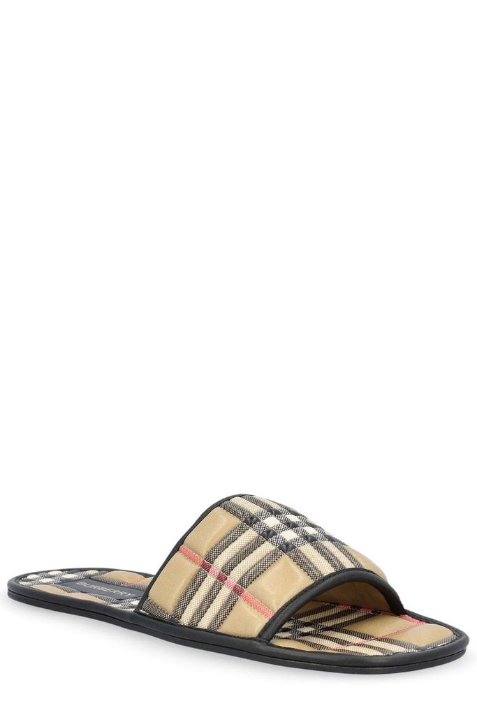 Burberry Burberry Checked Open-Toe Slides