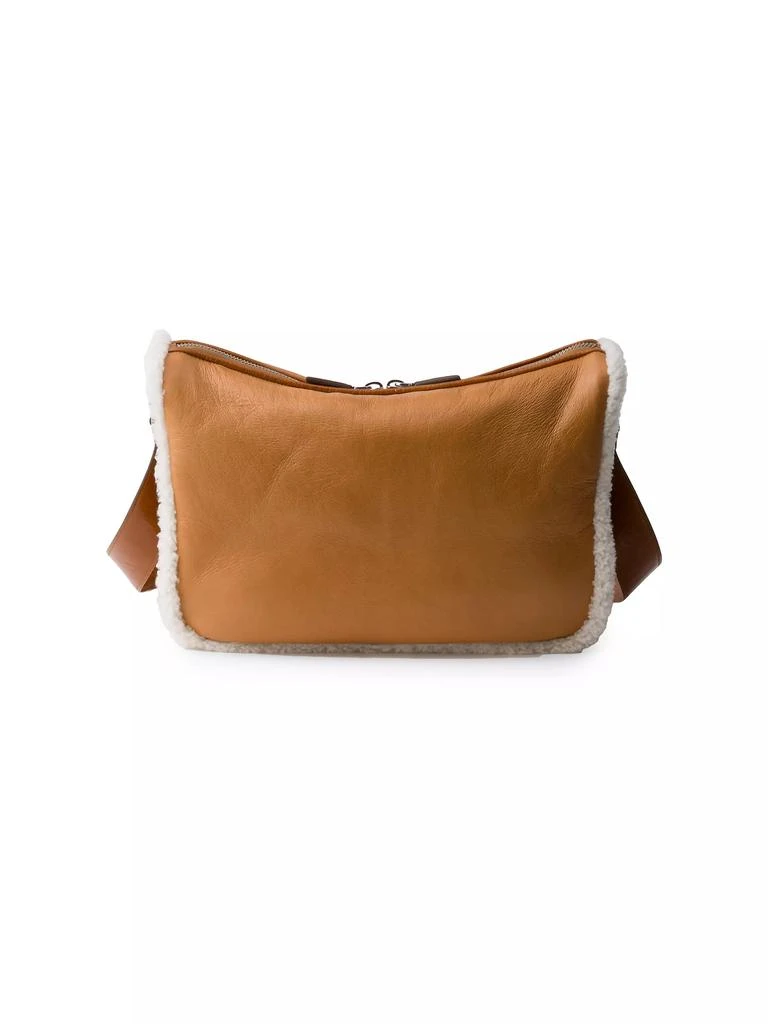 Prada Shearling Shoulder Bag 4