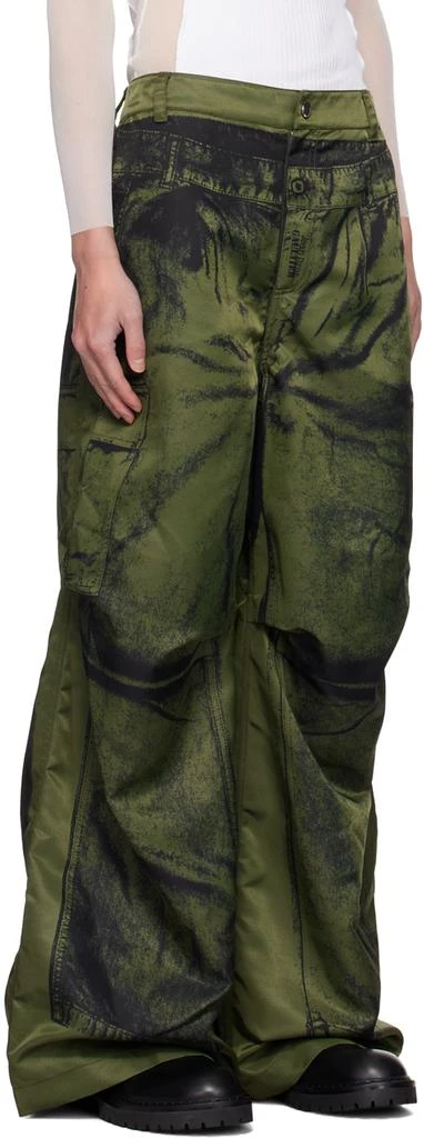Jean Paul Gaultier Khaki 'The Trompe-L'œil' Cargo Pants 2