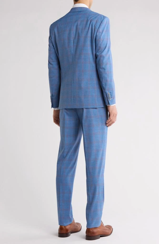 English Laundry Plaid Blue Mélange Suit 2