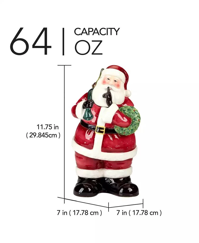 Certified International Santa
s Secret 3D Cookie Jar 3