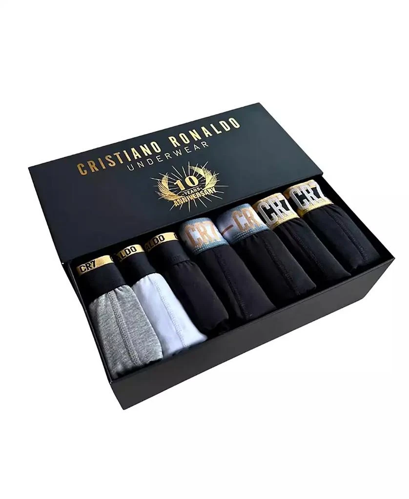 CR7 Men's Cotton Blend Comfort Waistband Trunks 10th Anniversary Gift-Box, Pack of 7 9