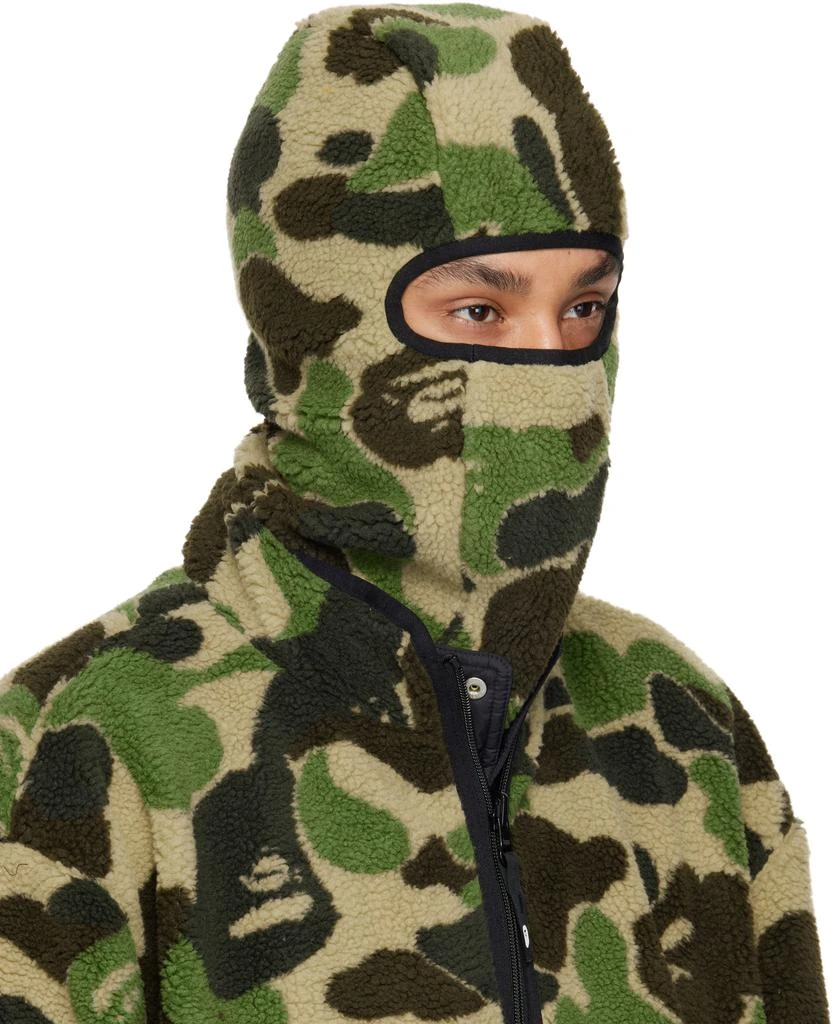 Bape Green ABC Camo Boa Fleece Balaclava 2