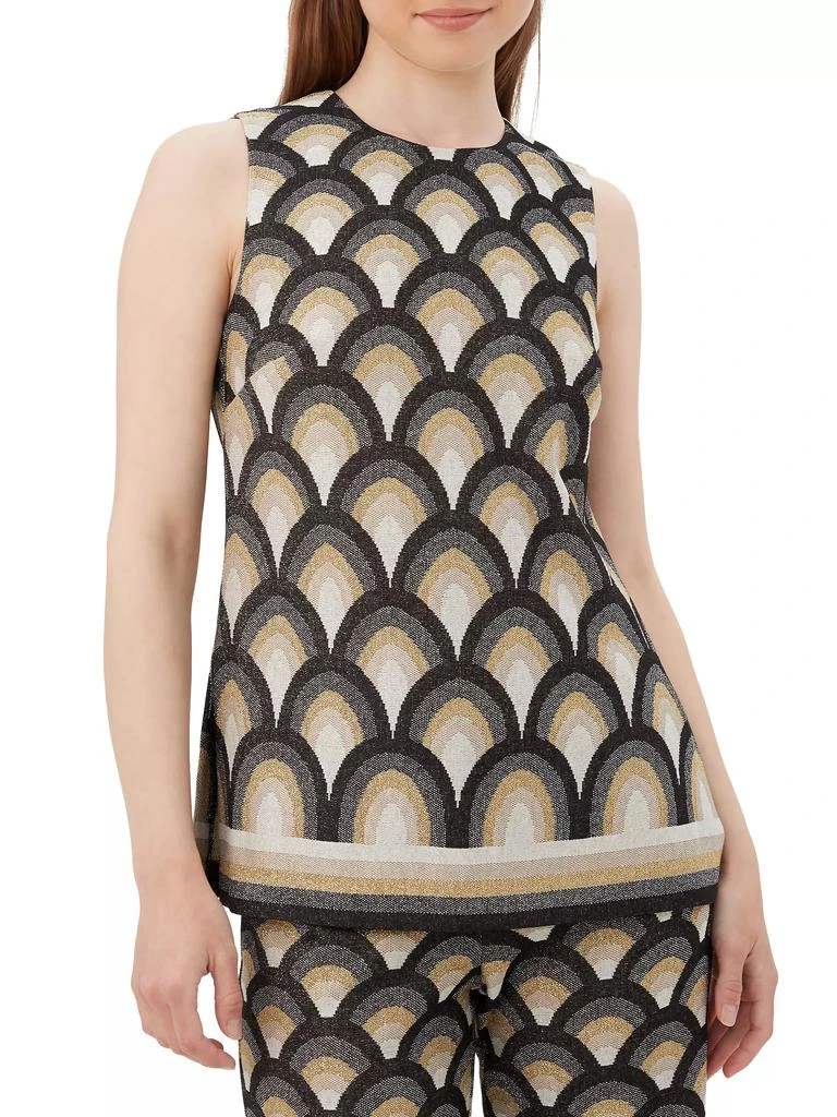 Trina Turk Harutu Sleeveless Jacquard Top 1