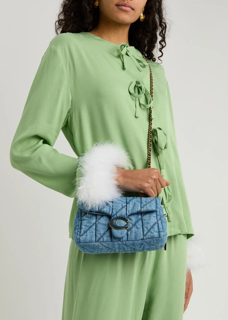 Coach Tabby 20 quilted denim shoulder bag 5
