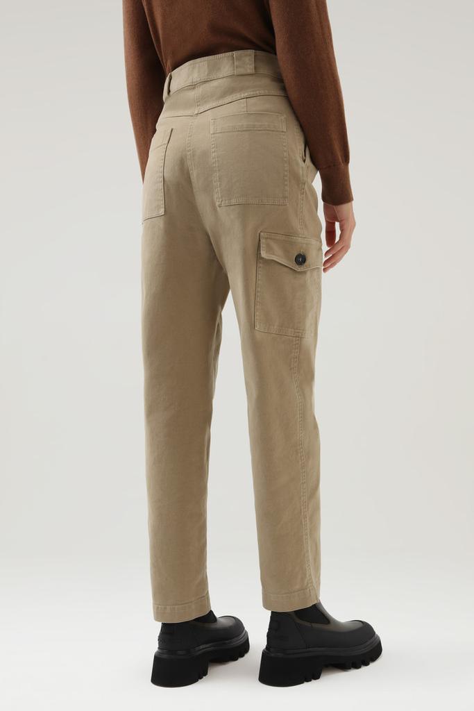 Woolrich Cotton Twill Cargo Pants - Women - Beige