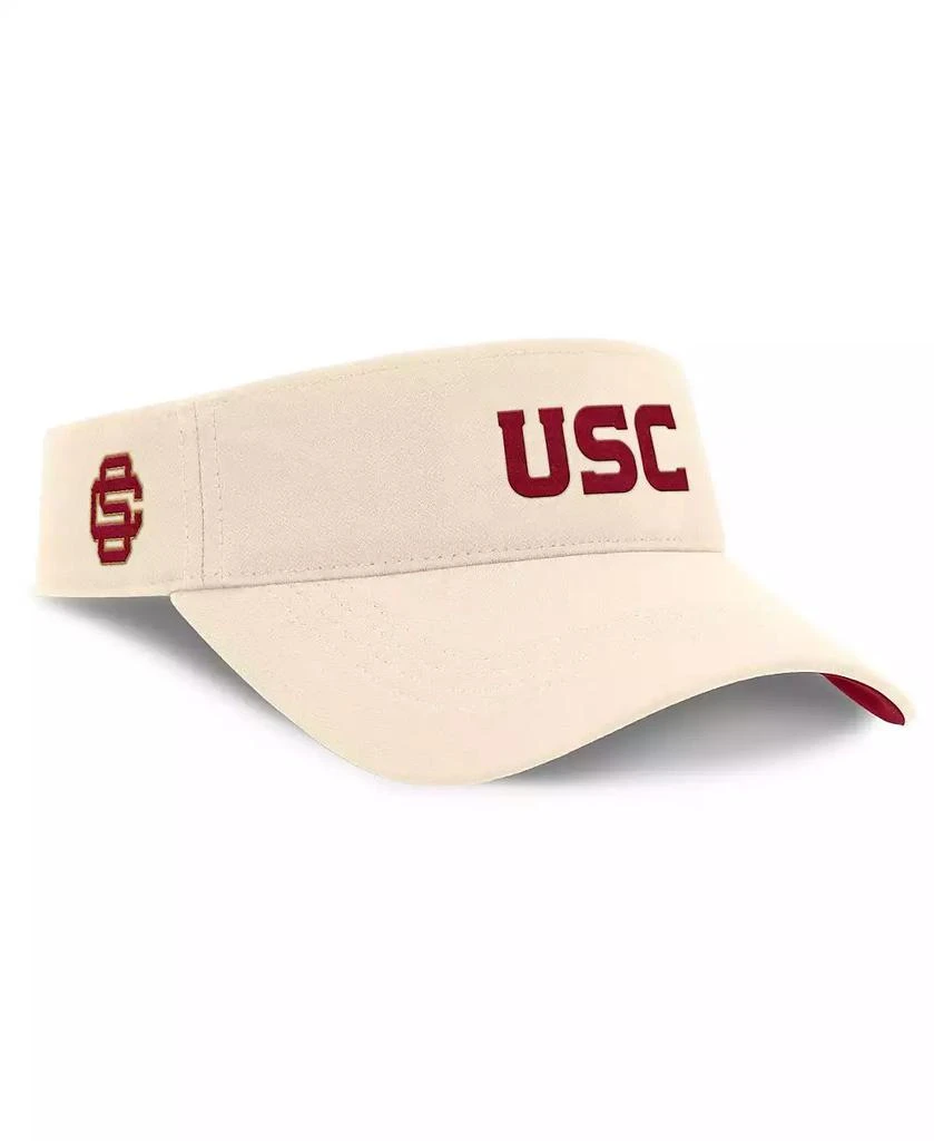 NIKE Men's Natural USC Trojans Primetime Ace Adjustable Visor Hat 1