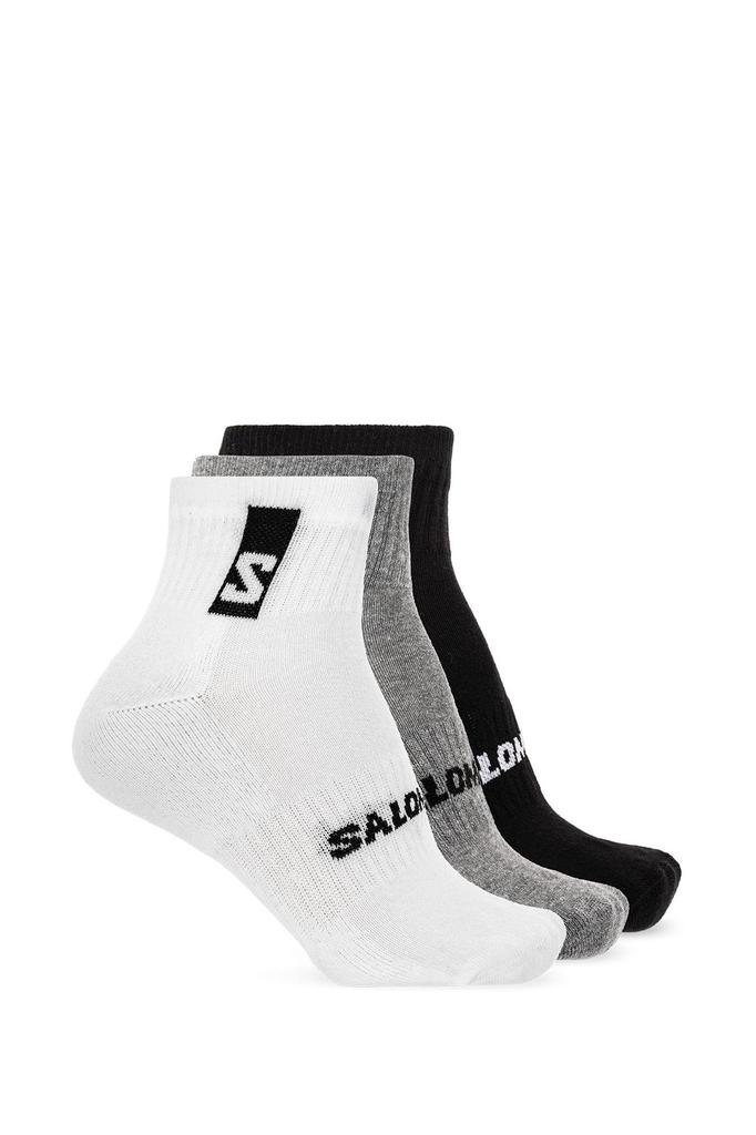 Salomon Salomon Logo Intarsia Three Pack Of Socks