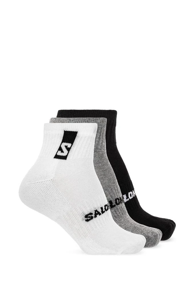 Salomon Salomon Logo Intarsia Three Pack Of Socks 1