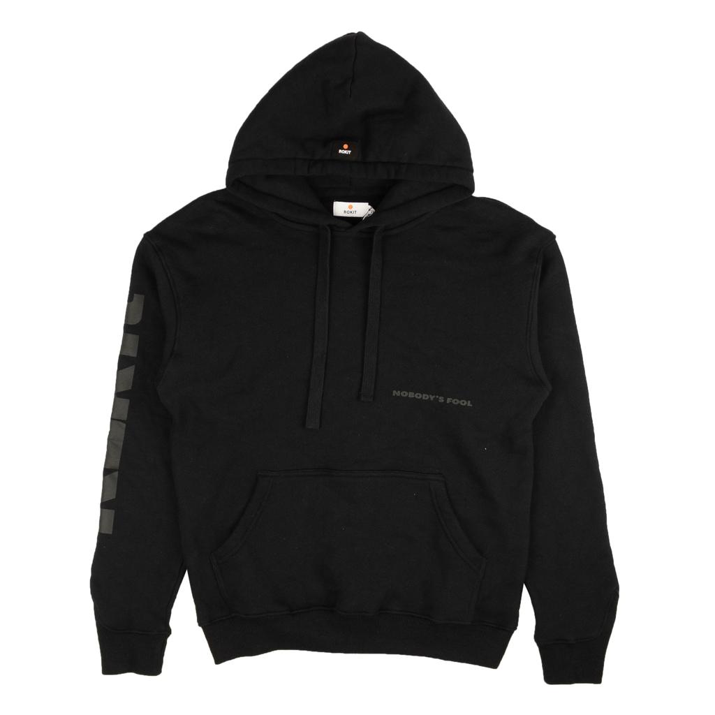 ROKIT Black The Gallery Logo Hoodie