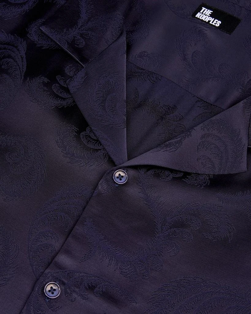 The Kooples Flocked Short Sleeve Button Front Shirt 5