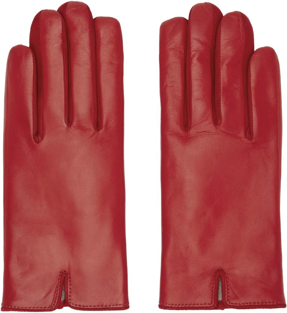 Handsome Stockholm SSENSE Exclusive Red Essentials Gloves 1