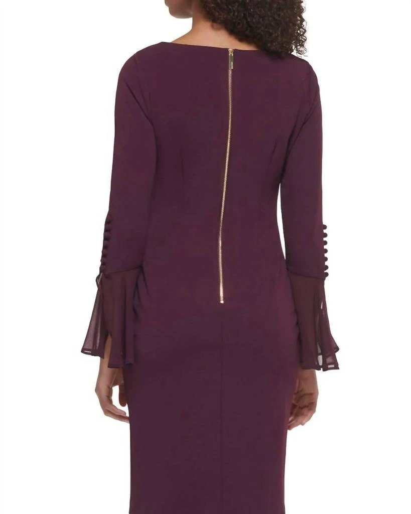 slim fit dress slacks Calvin Klein Women's Plus Size Tiered Bell Sleeve Dress – Biggybargains main image 1