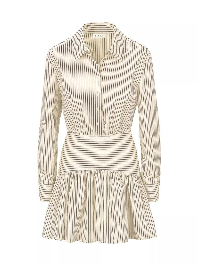 Staud Rocco Stripe Mini Shirtdress 1