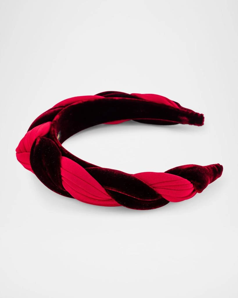 Alexandre de Paris Twisted Knot Velvet Headband 4