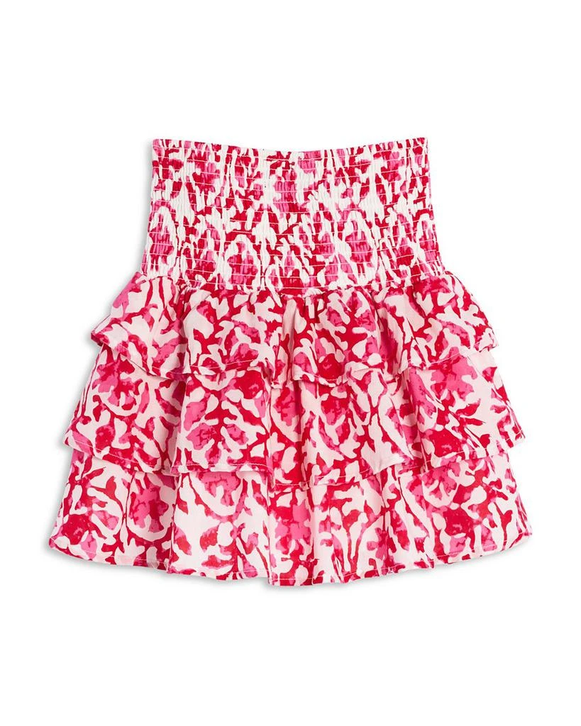 AQUA Girls' Tiered Floral Skirt, Little Kid, Big Kid - Exclusive 2