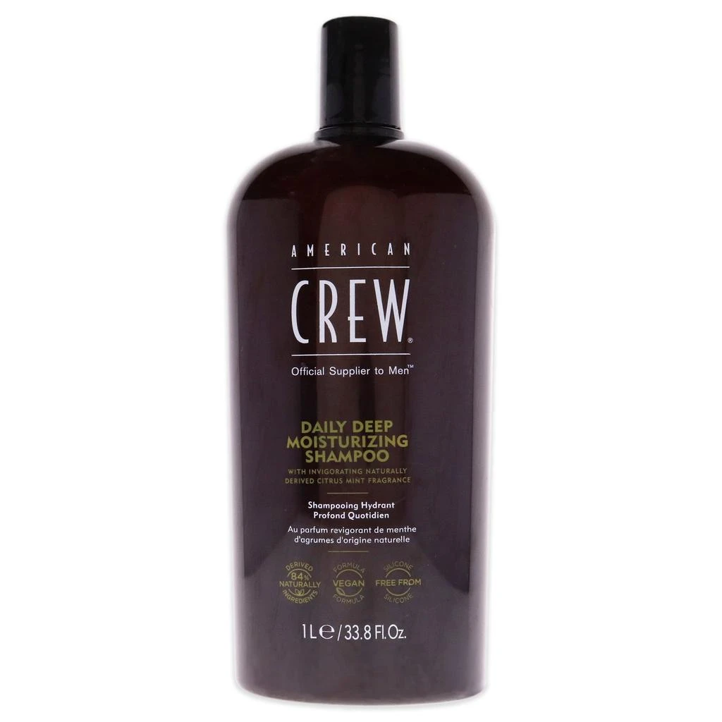 American Crew Daily Deep Moisturizing Shampoo by  for Men - 33.8 oz Shampoo