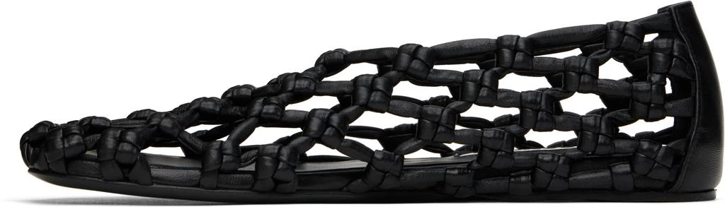 Jil Sander Black Hand-Knotted Ballerina Flats 3