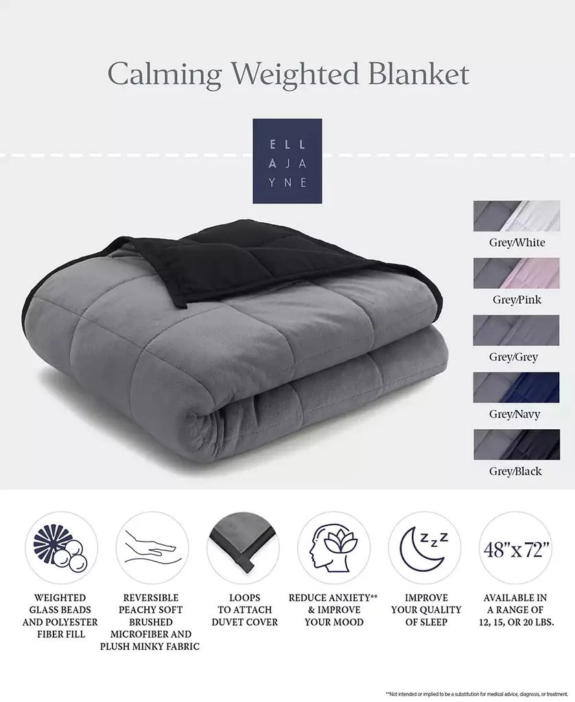 Ella Jayne Reversible Anti-Anxiety 12lb Weighted Blanket 7