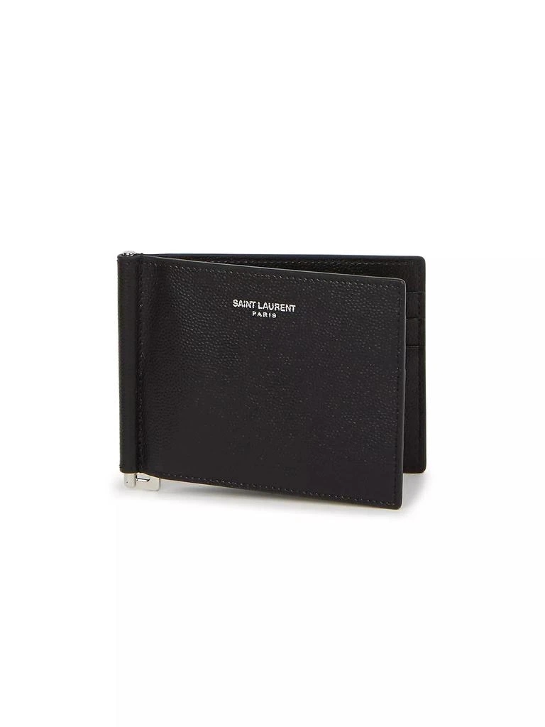 Yves Saint Laurent Grain Leather Bifold Wallet 1
