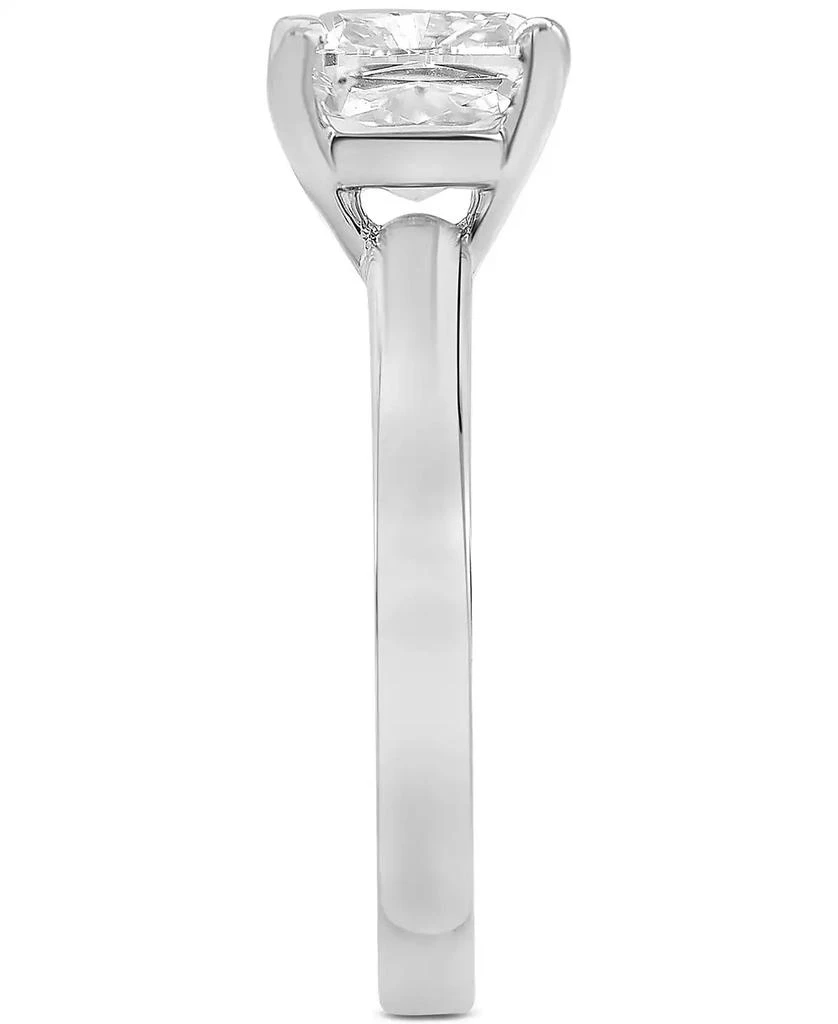 Badgley Mischka Certified Lab Grown Cushion-Cut Diamond Solitaire Engagement Ring (3 ct. t.w.) in 14k Gold 6