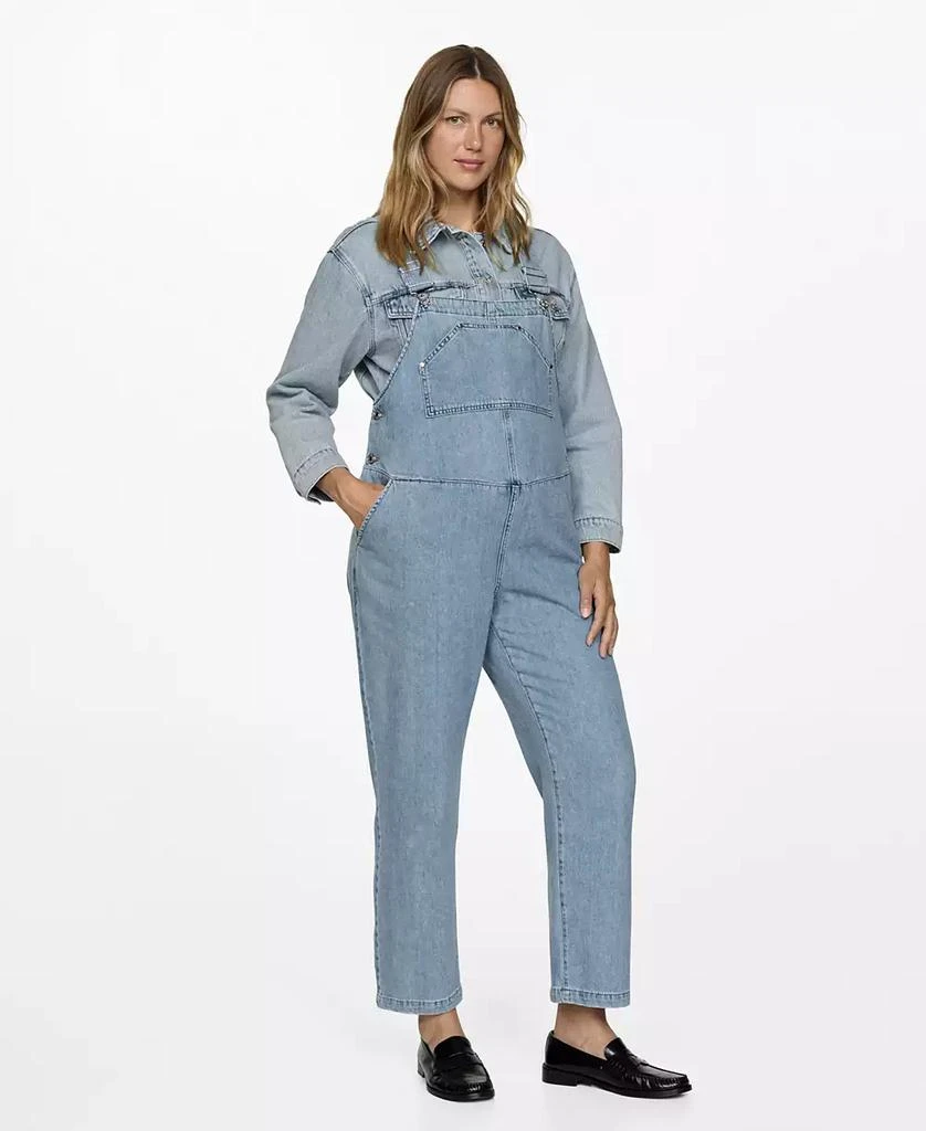 Mango Women's Maternity Denim Dungarees 1
