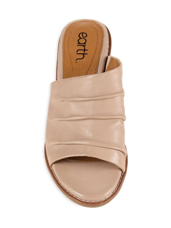 Earth Etadara Stacked Heel Leather Sandals 5