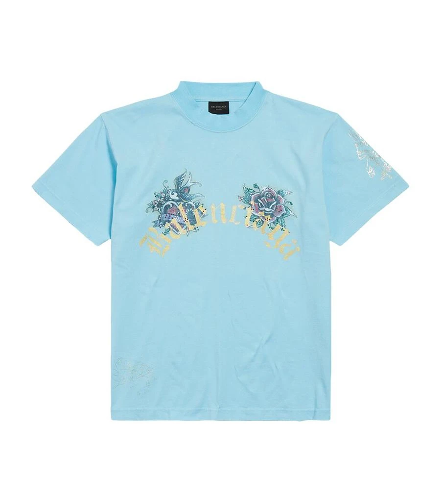 Balenciaga Cotton Tacky Tattoo T-Shirt 1