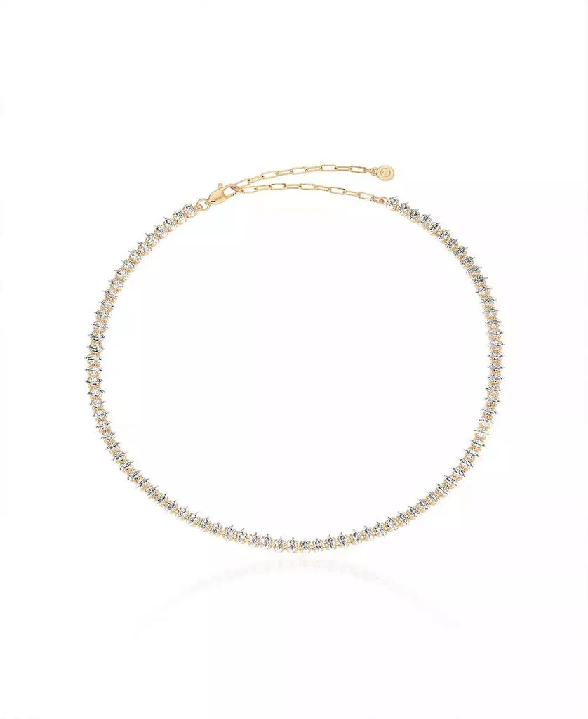 Ettika Jewelry 18K Gold Marquise Cubic Zirconia Necklace 1