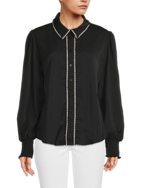 Laundry by Shelli Segal Balloon Sleeve Blouse 1