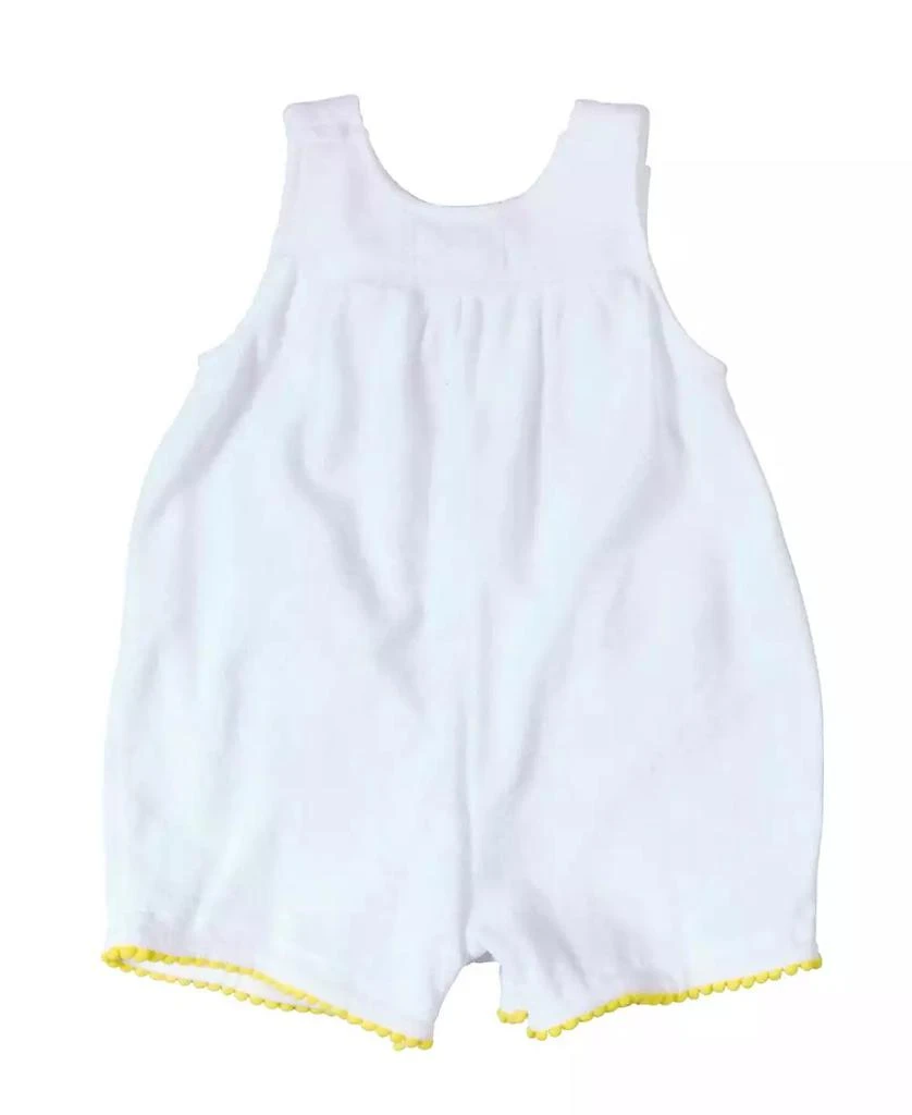 Florence Eiseman Baby Girl Terry Romper With Pom Poms 2