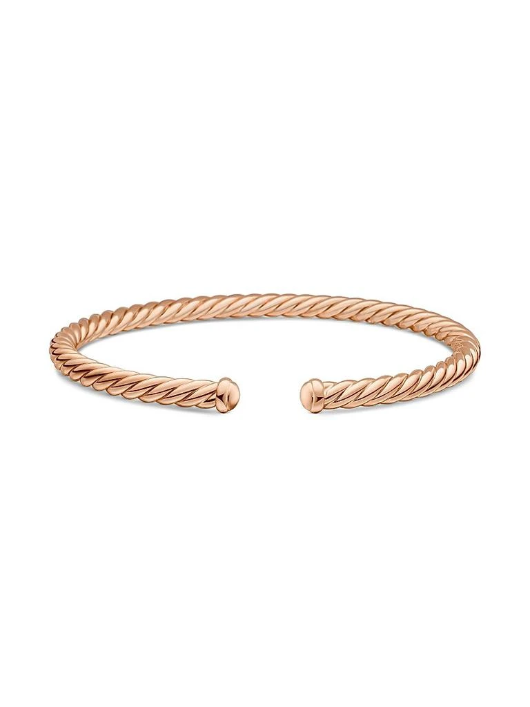 David Yurman Modern Cablespira Bracelet in 18K Rose Gold, 4MM 3
