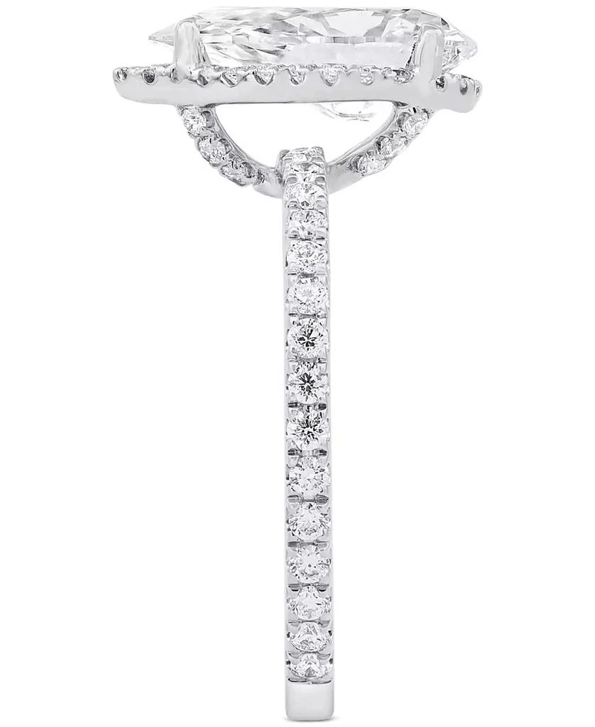 Badgley Mischka Certified Lab Grown Diamond Pear-Cut Halo Engagement Ring (2-1/2 ct. t.w.) in 14k Gold 6